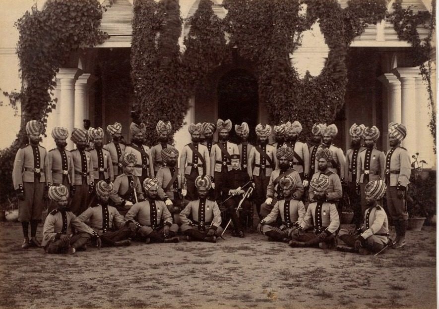 Detachment of Bhopal Battalion at Indore by Raja Deen Dayal (Indian, 1844–1905)