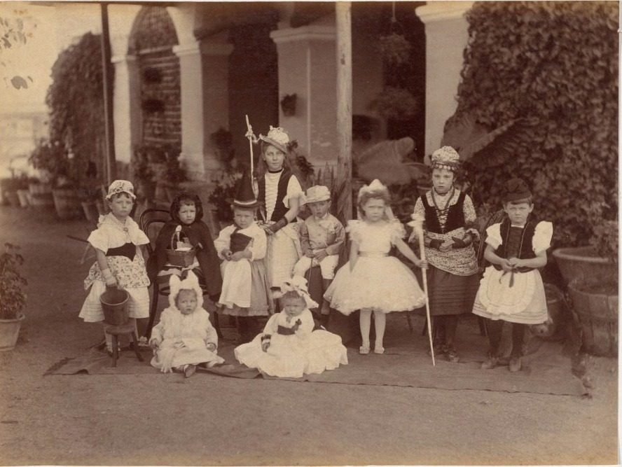 Fancy Group of Children, Indore by Raja Deen Dayal (Indian, 1844–1905)