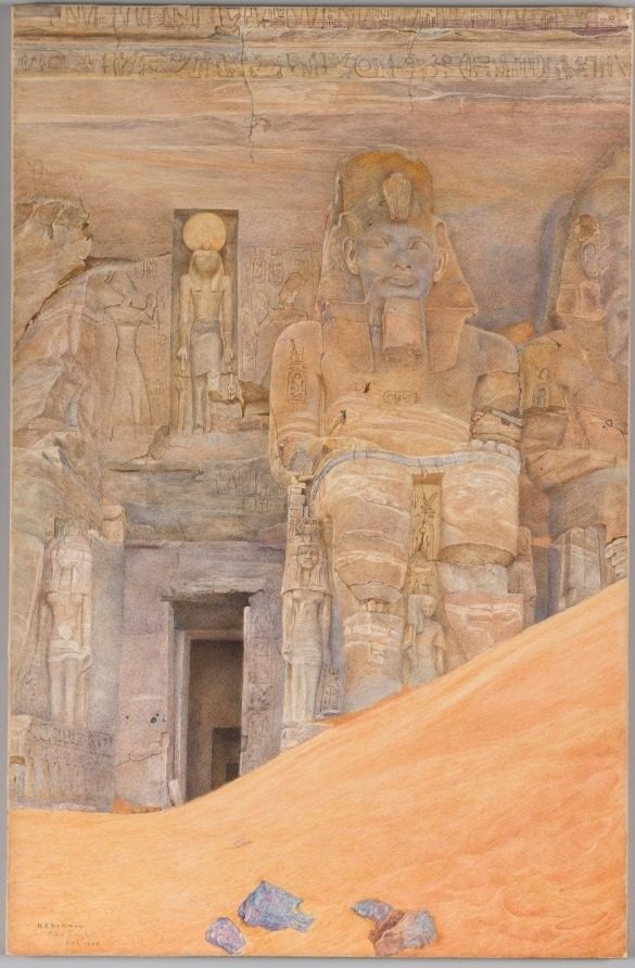 Abu Simbel by Henry Roderick Newman (American, 1833–1918)