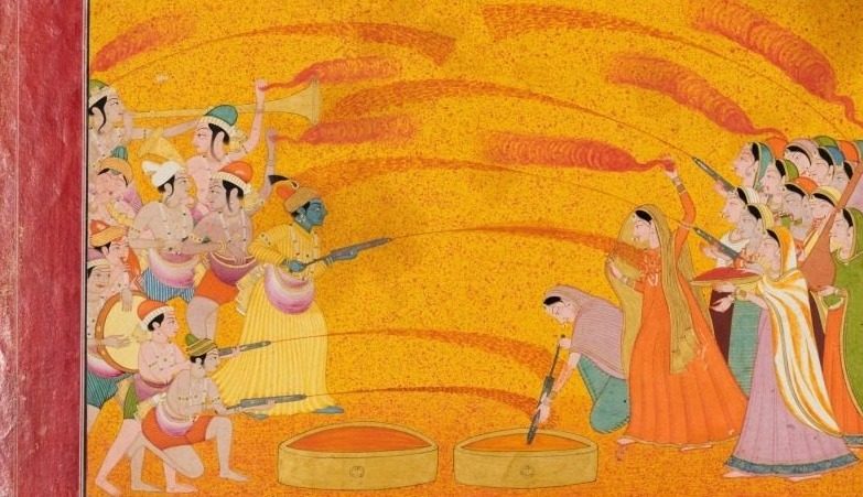 Krishna celebrates Holi
