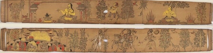 A Prince Performs Austerities (recto); Shiva and His Followers Return to Mount Kailash (verso), from a Romance of Chandrabhanu and Lavanyavati of Upendra Bhanja (1670–1740)