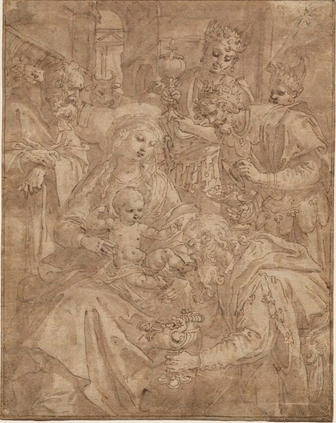 Adoration of the Magi by Maarten de Vos (Flemish, 1532–1603)