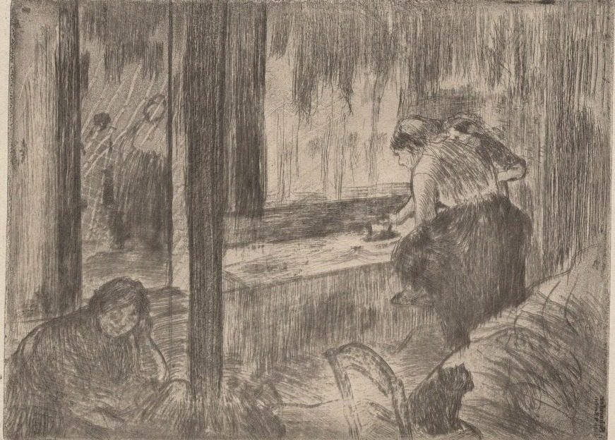 The Laundresses by Edgar Degas (French, 1834–1917)
