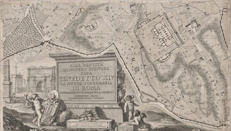 Nuova pianta di Roma data in luce da Giambattista Nolli l’anno MDCCXLVII, known as La Pianta Grande di Roma by Giovanni Battista Nolli (Italian, 1701–1756)