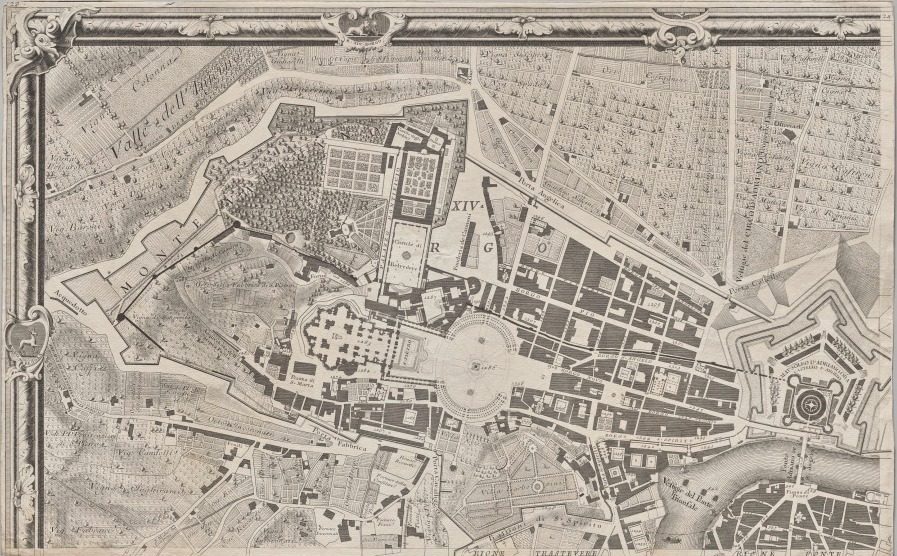 Nuova pianta di Roma data in luce da Giambattista Nolli l’anno MDCCXLVII, known as La Pianta Grande di Roma by Giovanni Battista Nolli (Italian, 1701–1756)