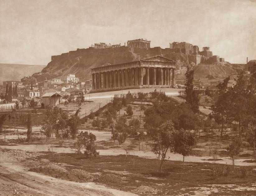 View of the Acropolis by Adolphe Braun & Co. (French, 1845–1894)