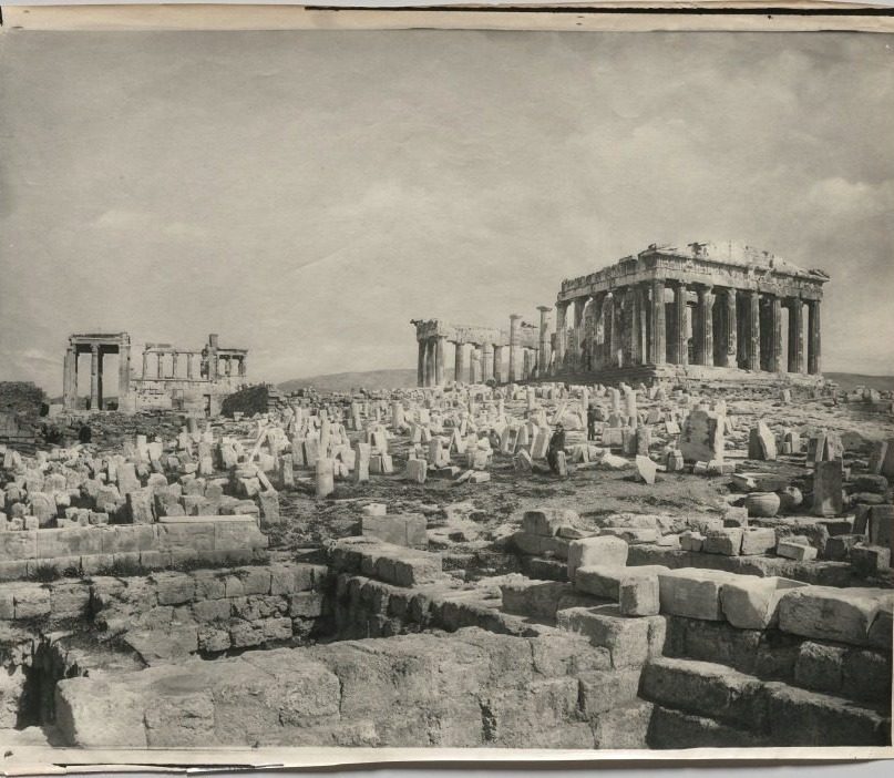 View of the Parthenon by Adolphe Braun & Co. (French, 1845–1894)