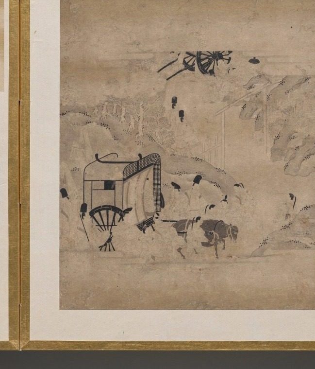 Gatehouse from Album of Illustrations for the Tale of Genji