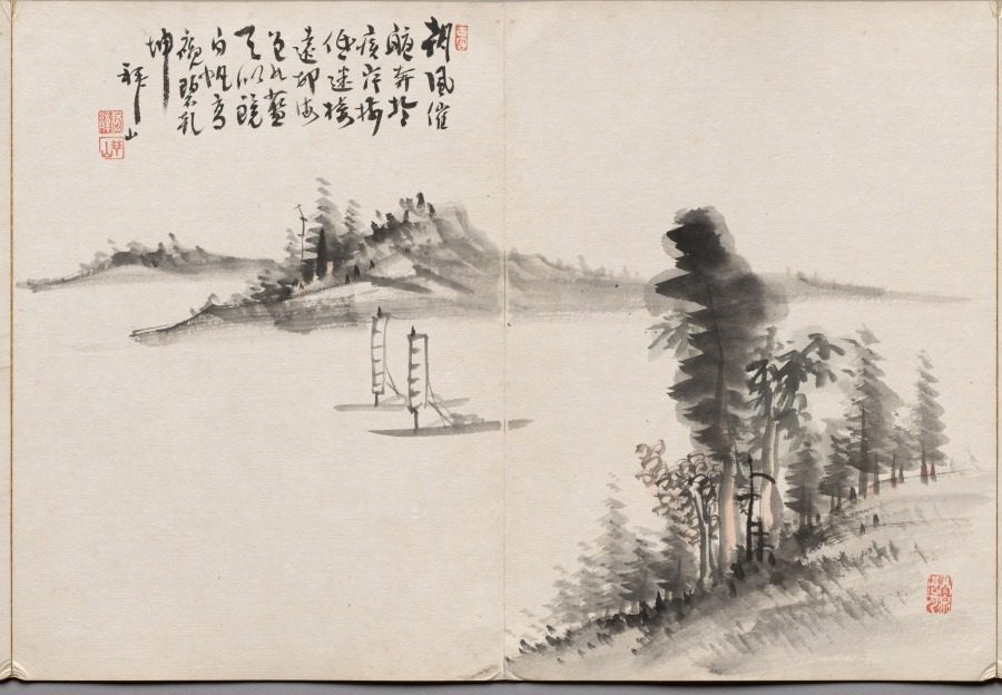 Painting Five from Album of Paintings by Haizan by Yoshitsugu Haizan (Japanese, 1846–1915)