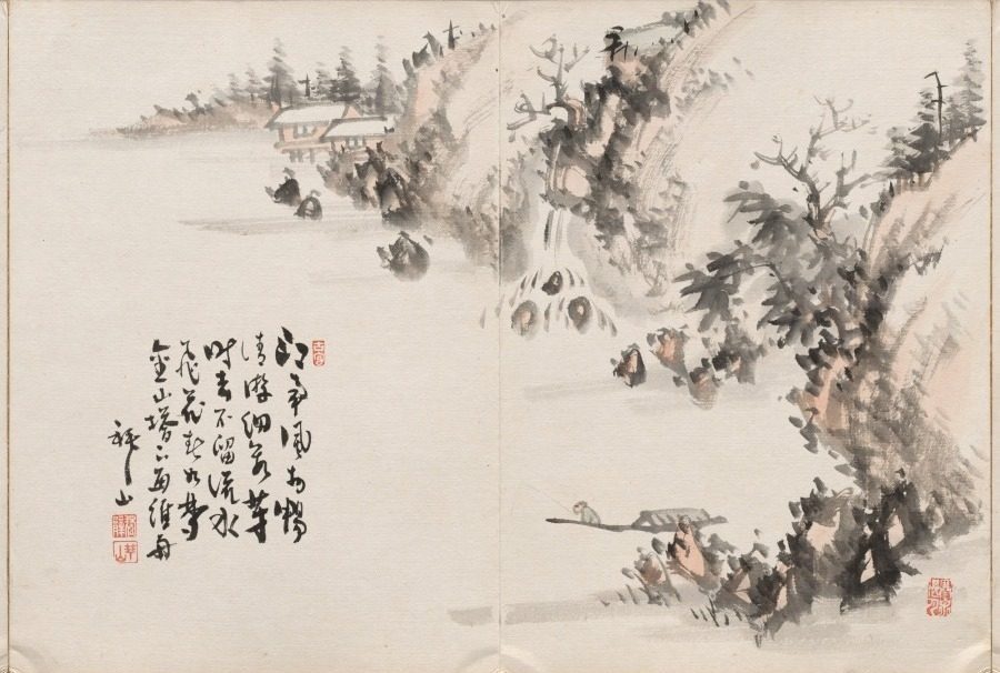 Painting Two from Album of Paintings by Haizan by Yoshitsugu Haizan (Japanese, 1846–1915)