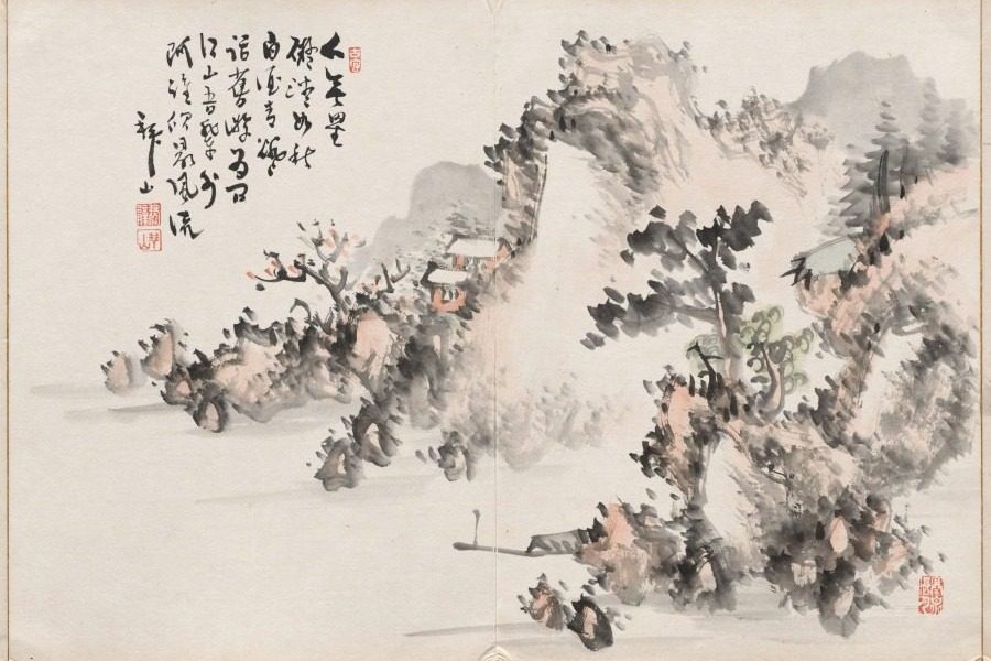 Painting Eight from Album of Paintings by Haizan by Yoshitsugu Haizan (Japanese, 1846–1915)
