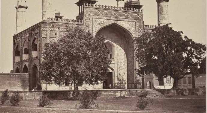 Monumental Entrance of the Gardens, Secundra by Louis-Théophile Marie Rousselet (French, 1845–1929)