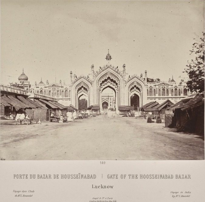 Gate of the Hoosseinabad Bazar, Lucknow by Louis-Théophile Marie Rousselet (French, 1845–1929)
