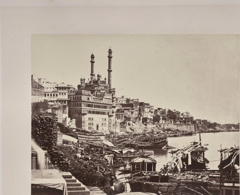 The Ghat of Madhoray, Bénarès by Louis-Théophile Marie Rousselet (French, 1845–1929)