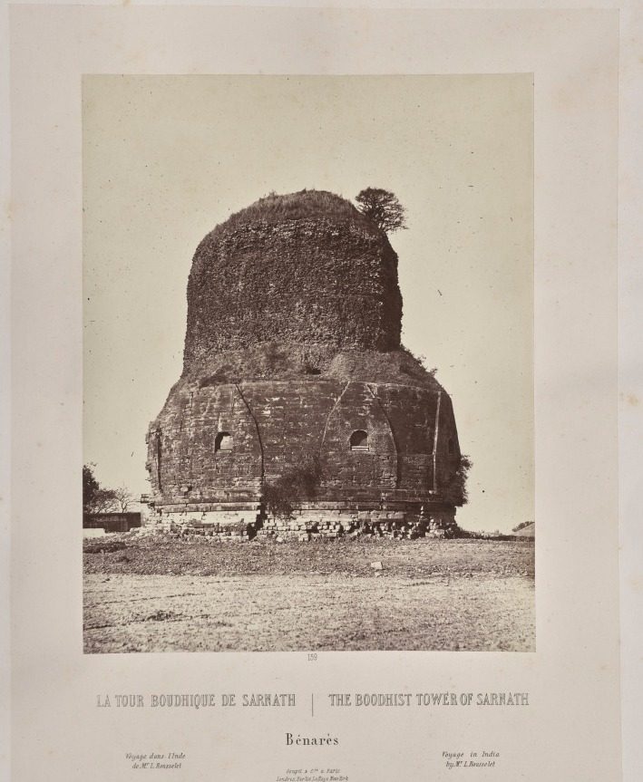 The Boodhist Tower of Sarnath, Bénarès by Louis-Théophile Marie Rousselet (French, 1845–1929)