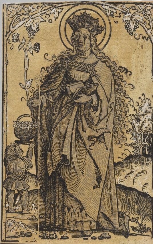 Saint Dorothy by Hans Springinklee (German, 1540)