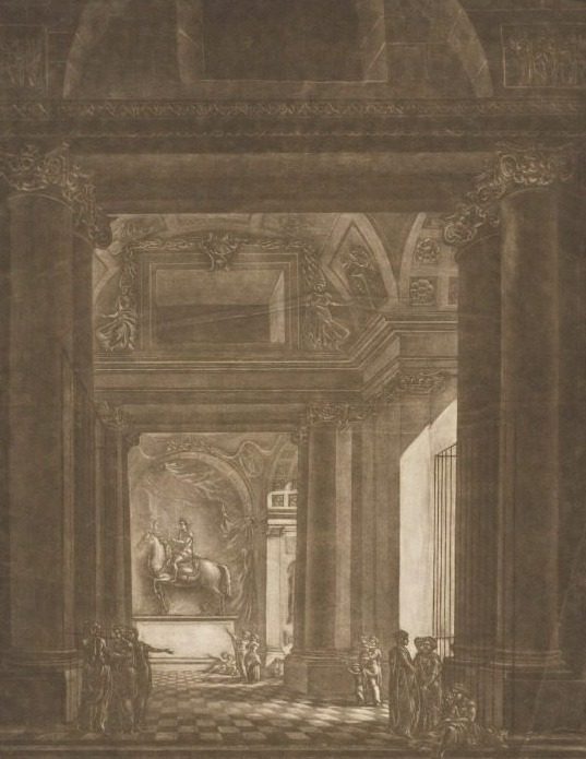 A View of the Vestibule of St. Peter at Rome by Georges Francois Blondel (French, 1730–1800)