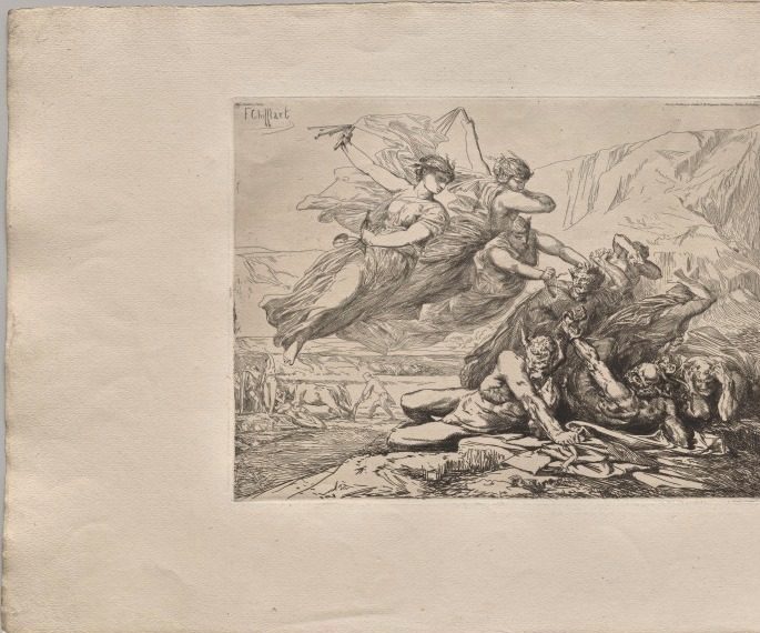 Justice, Vengence, and Truth by Nicolas-François Chifflart (French, 1825–1901)