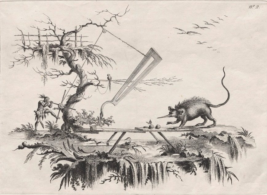 A new device to cleave wild beasts from Head to Tail by Filippo Morghen (Italian, 1730–after 1807)