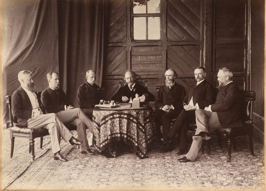 The Viceregal Council by Raja Deen Dayal (Indian, 1844–1905)