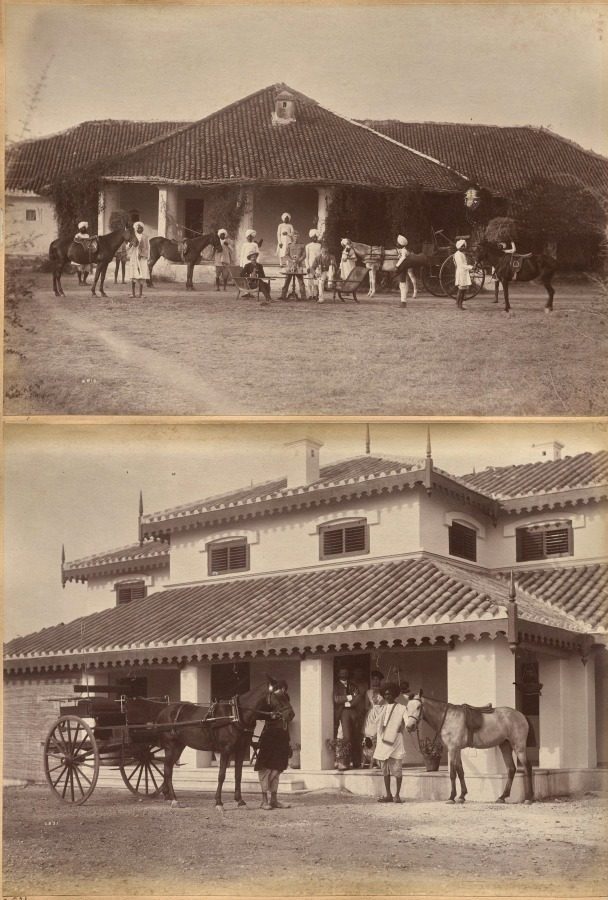 Dr. Morris and party, Jhansi (recto); Mr. MacNull, Jhansi (verso) by Raja Deen Dayal (Indian, 1844–1905)