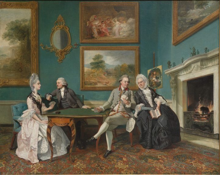 The Dutton Family in the Drawing Room of Sherborne Park, Gloucestershire by Johann Zoffany (German, 1733–1810)