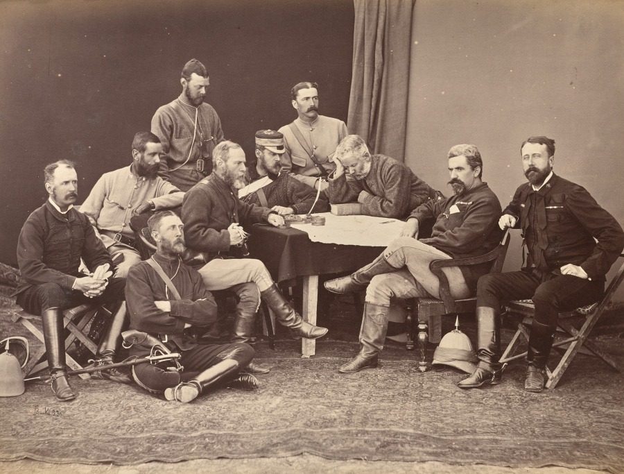 General Roberts and Staff by John Burke (Irish, 1845–1915)