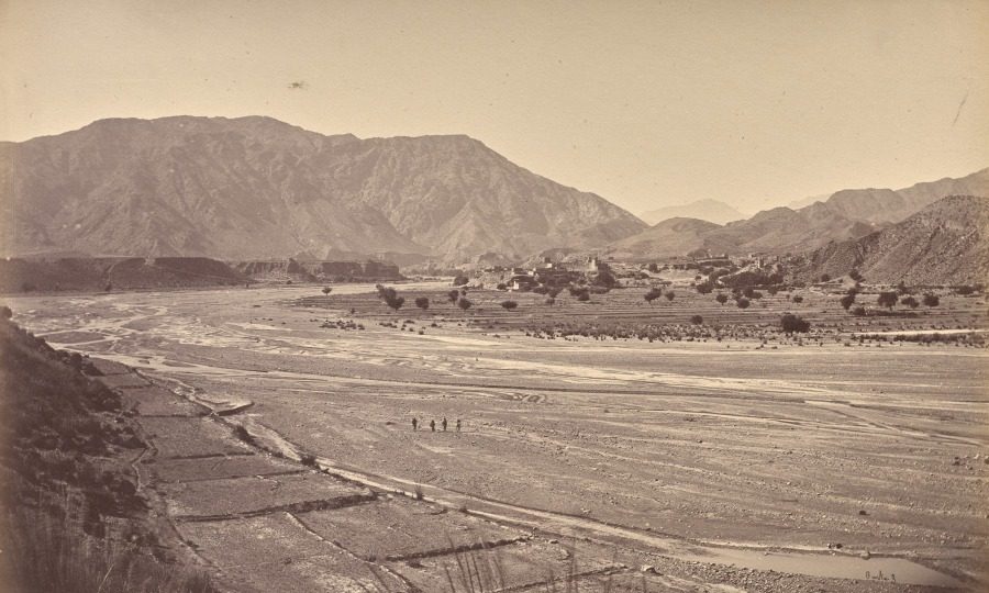 Kadm Villages and Pass, Left of Jumrood by John Burke (Irish, 1845–1915)