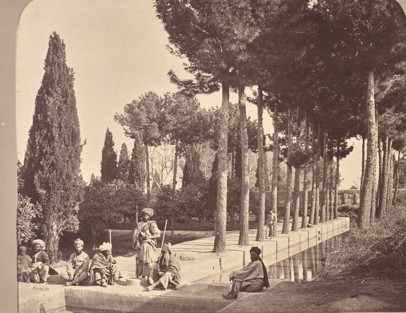 View in the Large Garden, Jellalabad by John Burke (Irish, 1845–1915)
