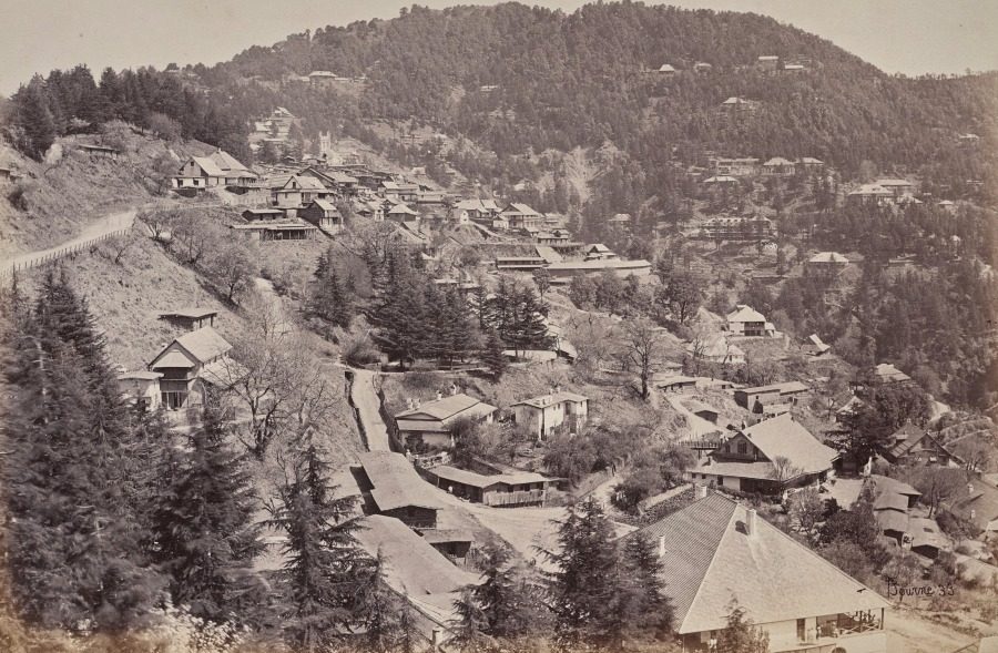 Shimla. Houses of European Residents, Looking East by Samuel Bourne (British, 1834–1912)