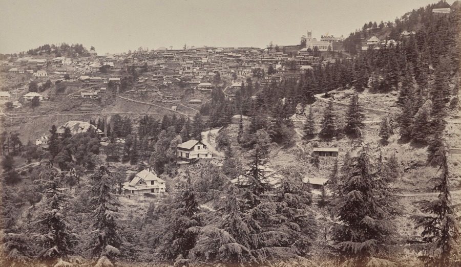 Shimla. View from Oakover House by Samuel Bourne (British, 1834–1912)