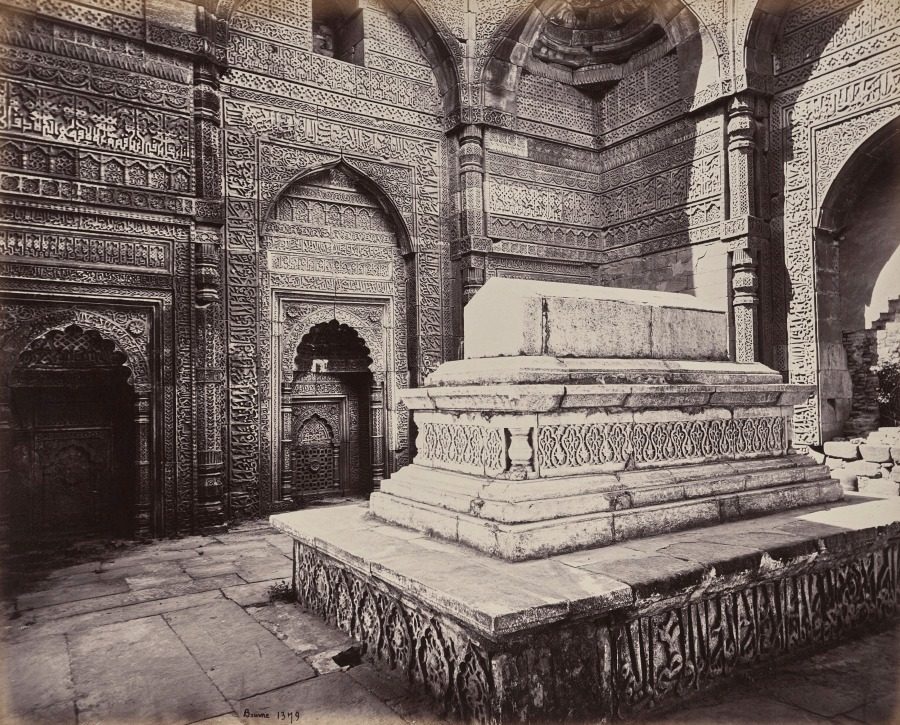 Delhi. Tomb of the Emperor Shums ooo deen Allomsh, Builder of the Kootub Minar in the Ruins of Old Delhi by Samuel Bourne (British, 1834–1912)