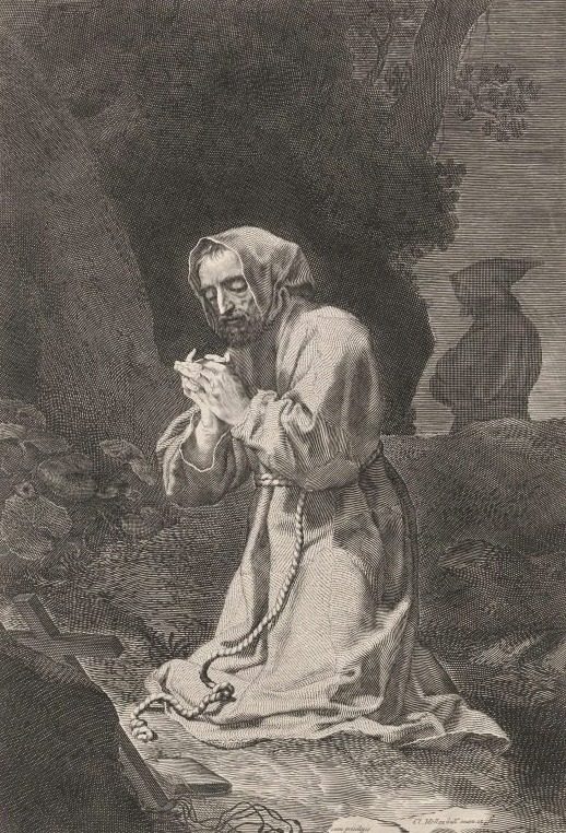 St. Francis by Claude Mellan (French, 1598–1688)