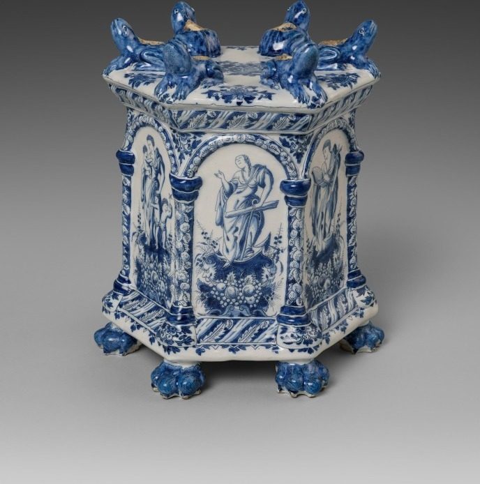 Base for a Flower Pyramid by Adrianus Kocx (Dutch, active 1686–1701)