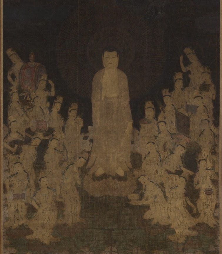 Welcoming Descent of Amida with Twenty-Five Bodhisattvas