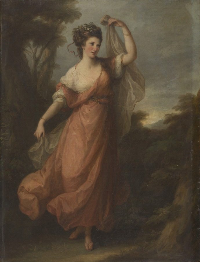 A Dancing Young Woman as Terpsichore by Angelica Kauffmann (Swiss, 1741–1807)