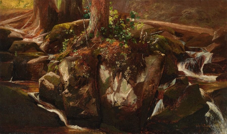 A Mountain Stream by Julie H. Beers (American, 1835–1913)