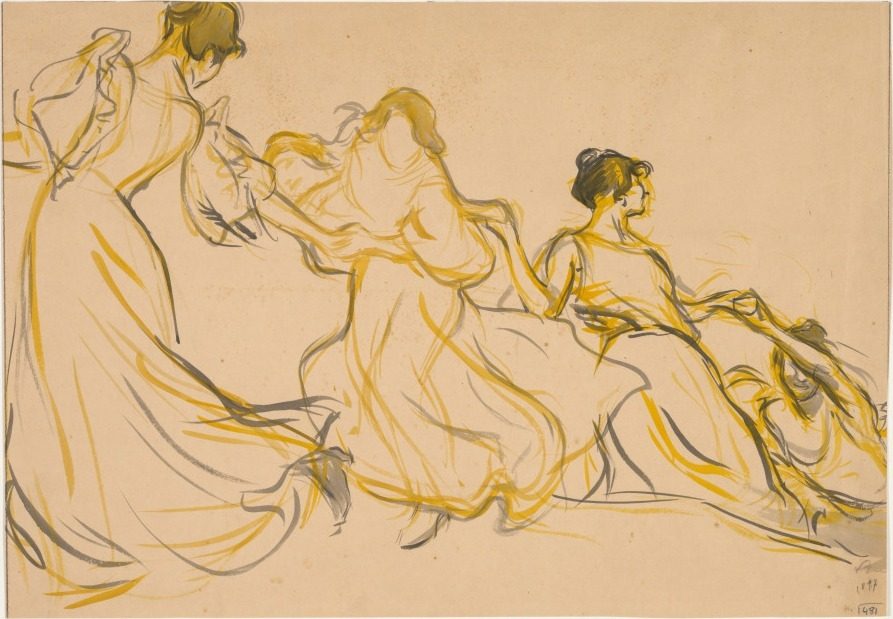 Study for a Decoration for the Salle des Fêtes of the Town Hall of Paris's 11th arrondissement by Victor Emile Prouvé (French, 1858–1943)
