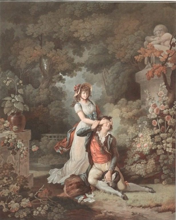 The Lover Surprised (L'Amant Surpris) by Charles-Melchior Descourtis (French, 1753–1820)