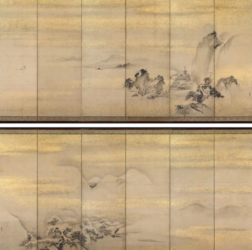 Summer and Winter Landscapes by Kano Naonobu (Japanese, 1607–1650)
