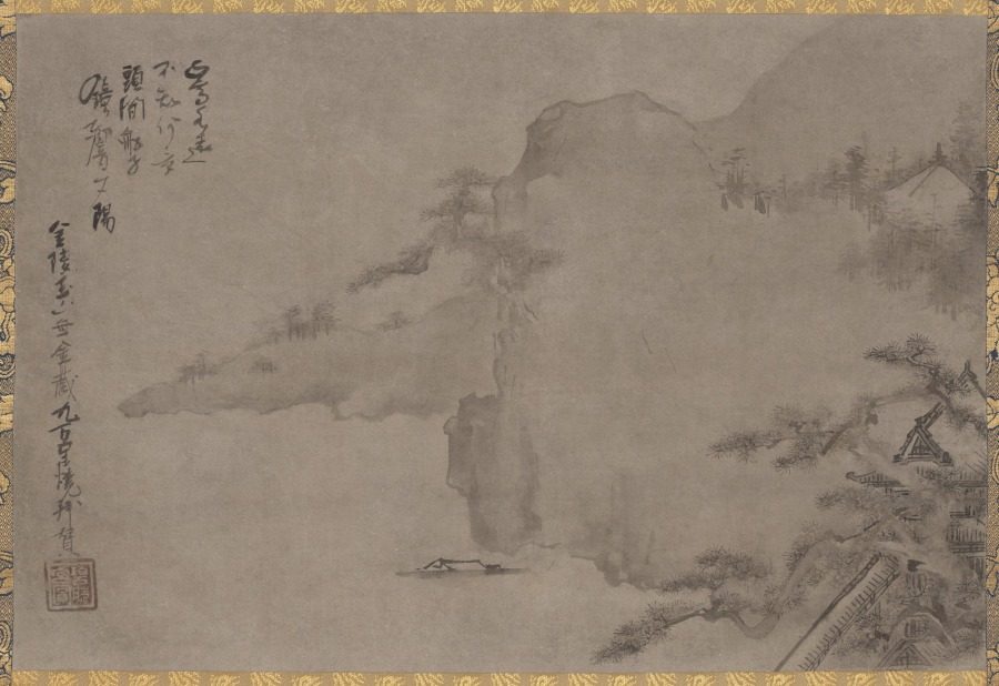 Coastal Landscape by Iwasa Matabei (Japanese, 1578–1650)