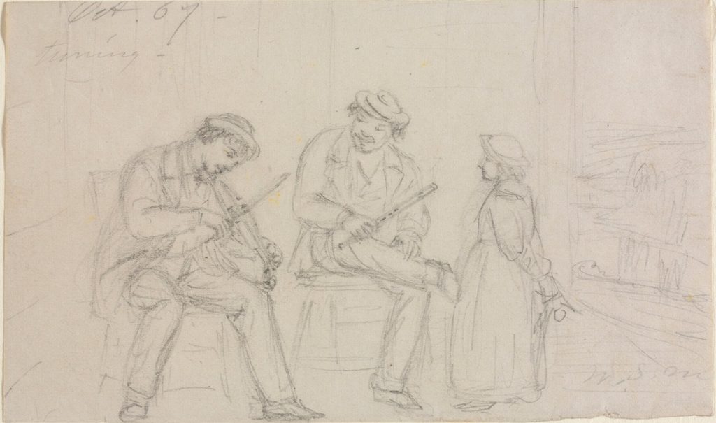 Tuning by William Sidney Mount (American, 1807–1868)