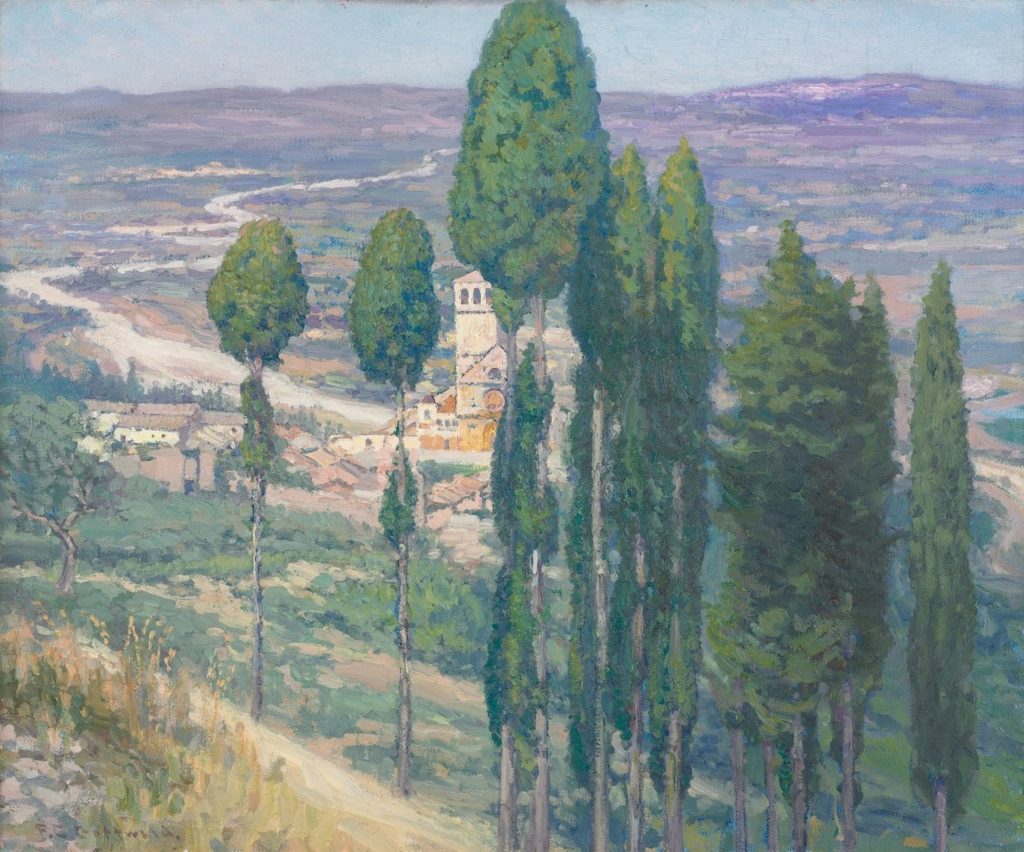 The Umbrian Valley, Italy by Frederick Gottwald (American, born Austria, 1860–1941)