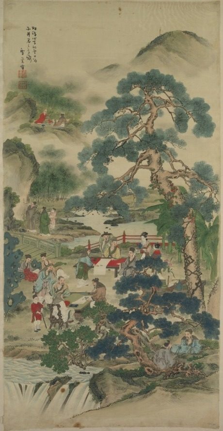 Chinese Sages in a Garden