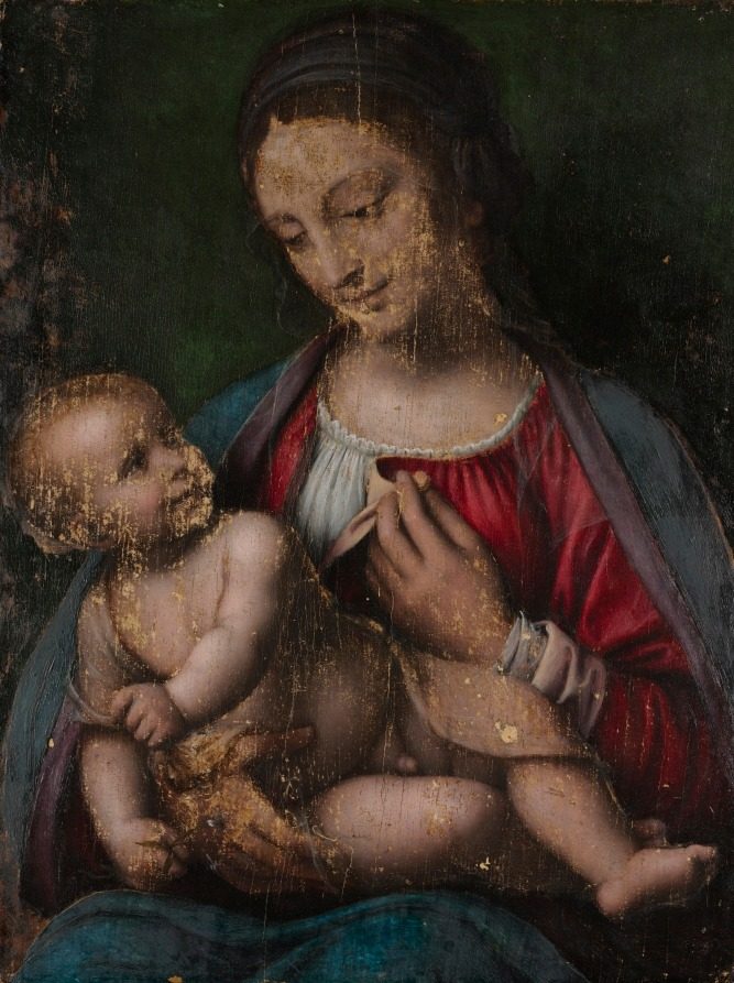Virgin and Child by Bernardino Luini (Italian, c. 1480-c. 1532)