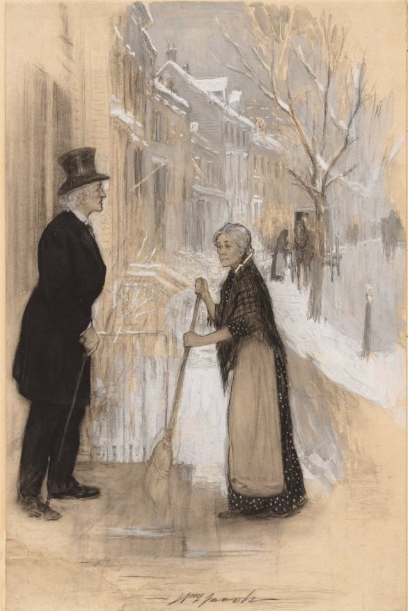 An Old Man Had Come out of One of the Houses, from "Not Honorably Discharged" by William Leroy Jacobs (American, 1869–1917)