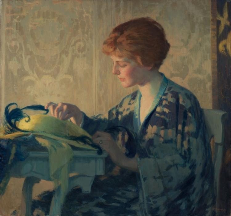 The Blue Feather by William J. Edmondson (American, 1868–1966)