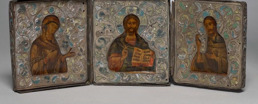 Triptych with Christ, the Virgin, and St. John the Evangelist