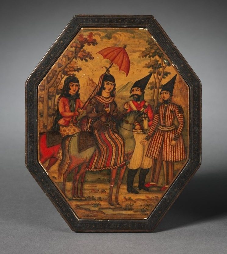 Octagonal Mirror Case with Lid