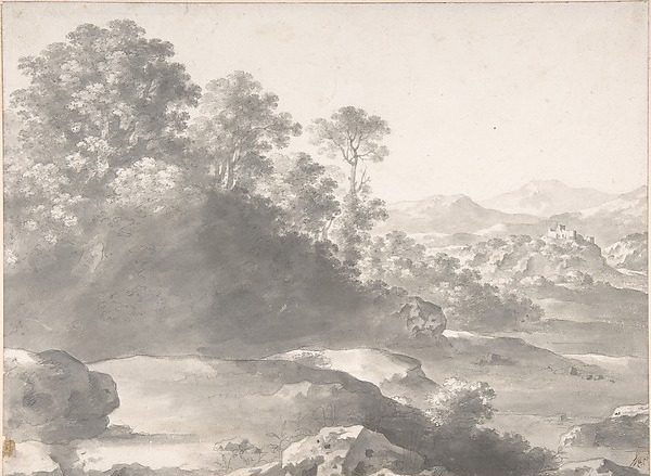 Landscape by Cornelis van Poelenburch